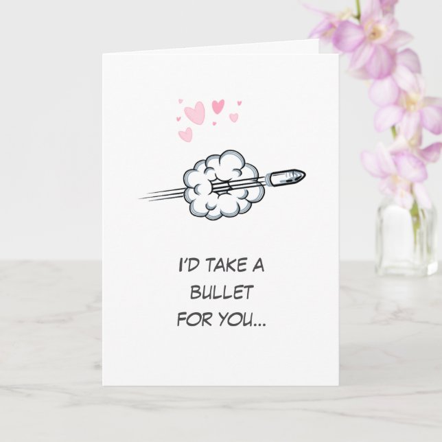Carte Stickman Humour original Jour des Valentines (Orchidée)