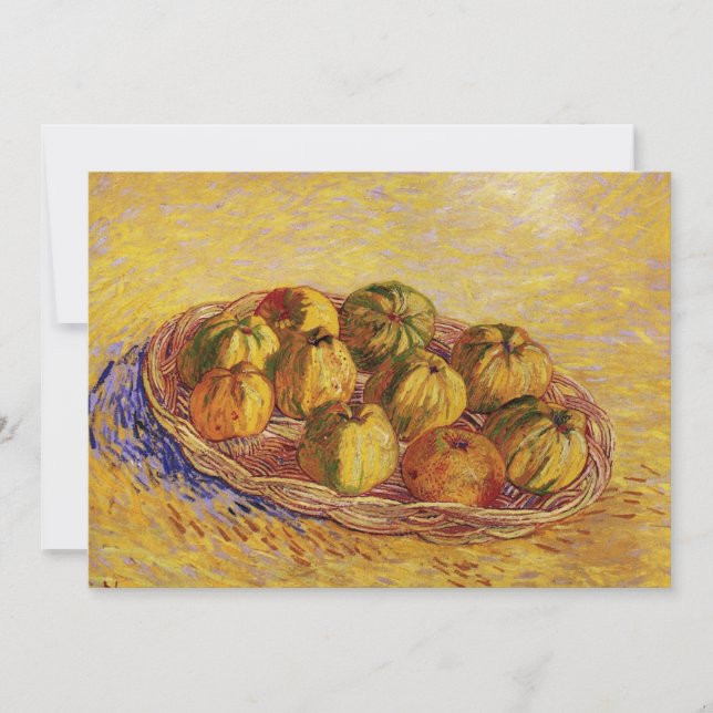 Carte Still Life, Panier de pommes de Vincent van Gogh (Devant)