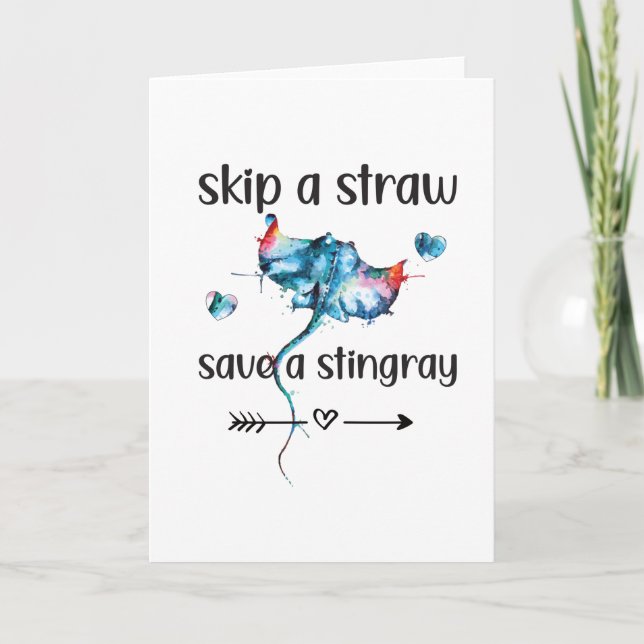 Carte Stingray Lover Manta-Ray, animal marin de la mer (Devant)