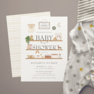 Carte Stock des étagères   Boho Nursery Baby shower