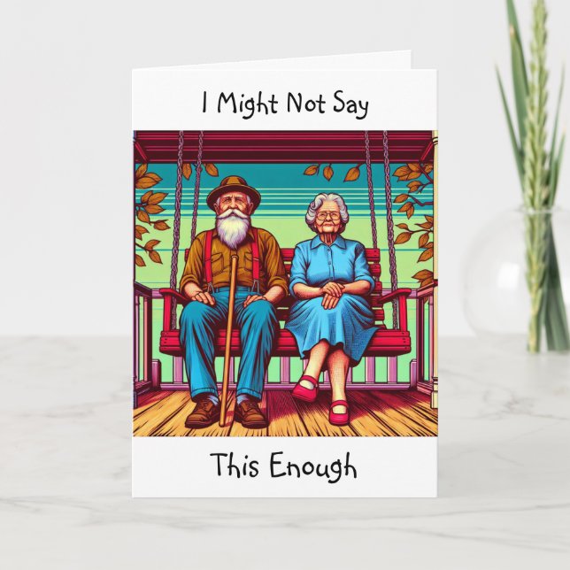 Carte stoïque mais sentimental | Je t'aime (Devant)