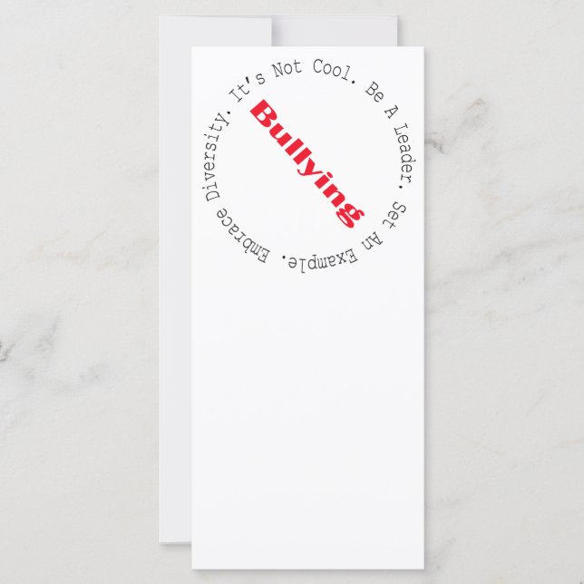 Carte Stop Bullying-Outline by Shirley Taylor (Devant)