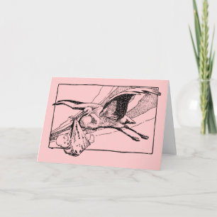 Carte Stork and Baby : Félicitations à Baby Girl
