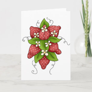 Carte Strawberries et Blossoms Greeting Cards