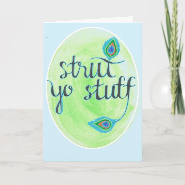 Carte "Strut Yo Stuff" (Devant)