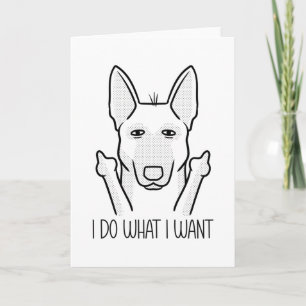 Carte Stubborn Malinois Dog Belgian Shepherd Dog