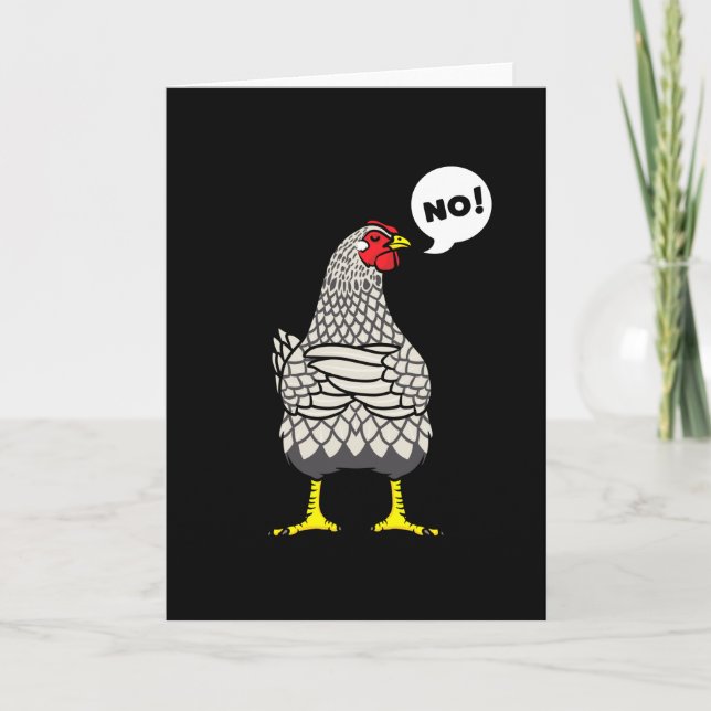 Carte Stubborn Wyandotte Chicken (Devant)