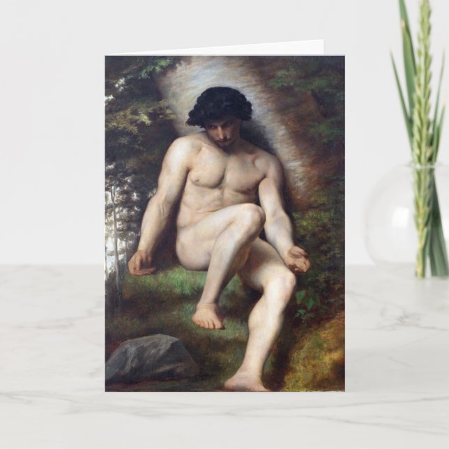 Carte Study for Paradise Lost Fine Art Greetings Card (Devant)