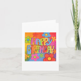 Carte Style d'alimentation Flower Card Anniversaire