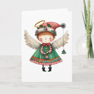 Carte Style d'art populaire mignon Angel