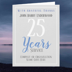 Carte Style de certificat d'attribution de service long