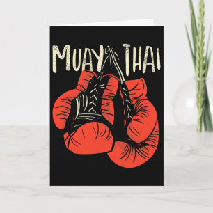 Carte Style de combat de boxe thaïlandaise féroce pour l