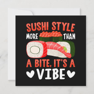 Carte Style de sushi plus qu'une bouchée