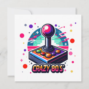 Carte style fou des années 80