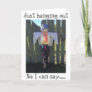 CARTE STYLE ROMANCE "SCARECROW" POUR HALLOWEEN