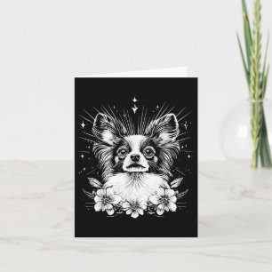 Carte Style tatouage Lover Papillon Retro Chien _1
