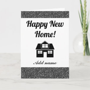 Carte Stylish personalised happy new home card