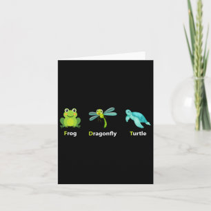 Carte Subtil Humour politique Grenouille libellule Tortu