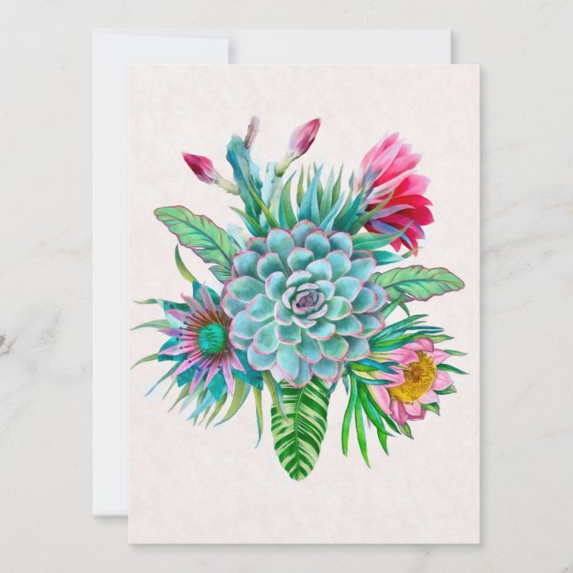 Carte Succulent jardin tropical (Devant)