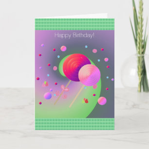 Carte Sucettes et bonbons