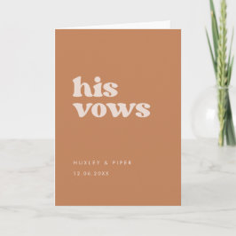 Carte Sucre brun rétro stylish Ses voeux mariages