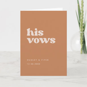 Carte Sucre brun rétro stylish Ses voeux mariages