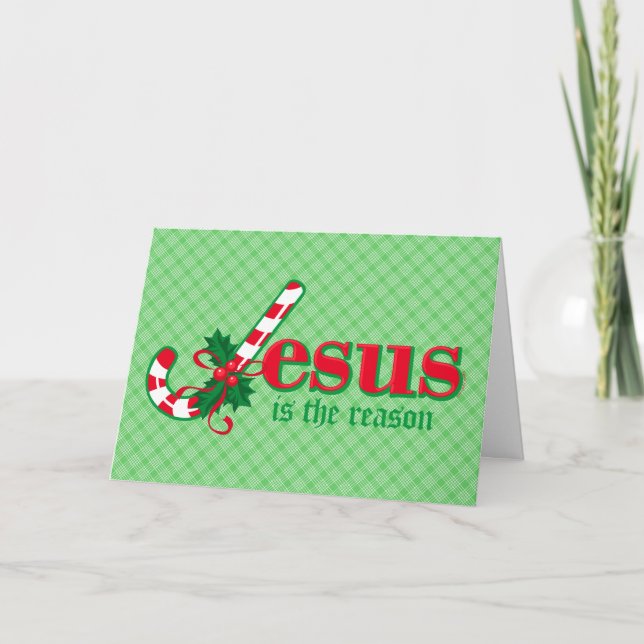 Carte sucre de canne Jésus (Devant)