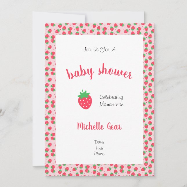 Carte Sucre fraise (Devant)