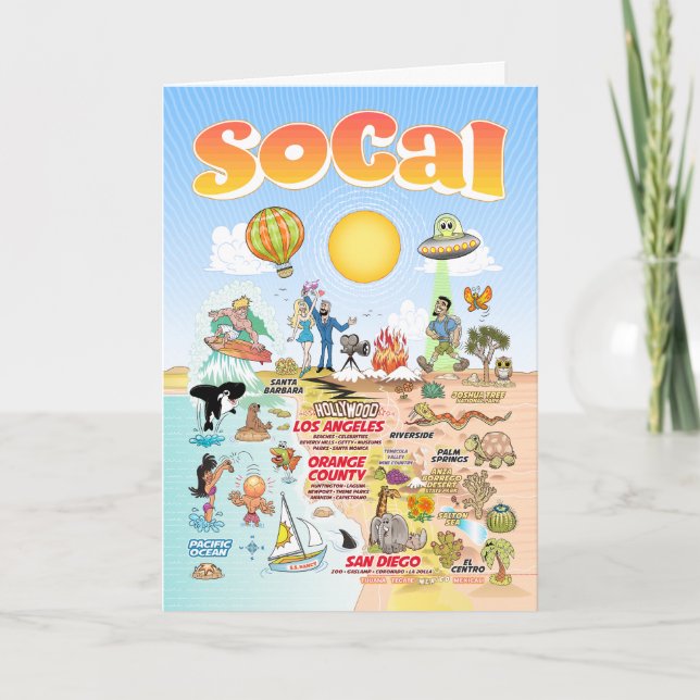 Carte Sud de la Californie vierge (Devant)