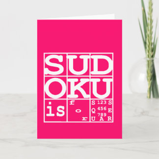 Carte Sudoku est pour les carrés