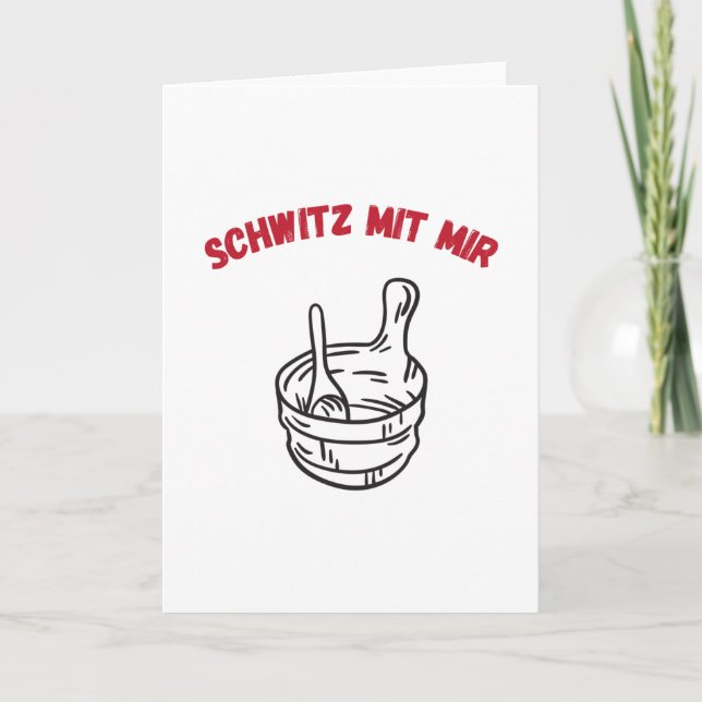 Carte Sueur Sauna Avec Moi Saunas (Devant)