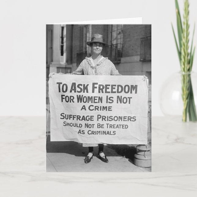 Carte Suffragette pour Alice Paul, 1917 (Devant)