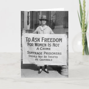 Carte Suffragette pour Alice Paul, 1917