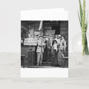 Carte Suffragettes et leur Men, 1913