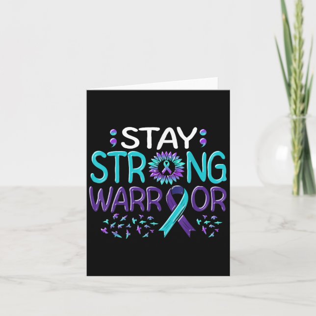 Carte Suicide Awareness Suicide Prevention Suprt Survivo (Devant)
