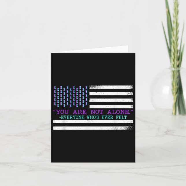Carte Suicide Awareness Suicide Prevention Suprt Survivo (Devant)