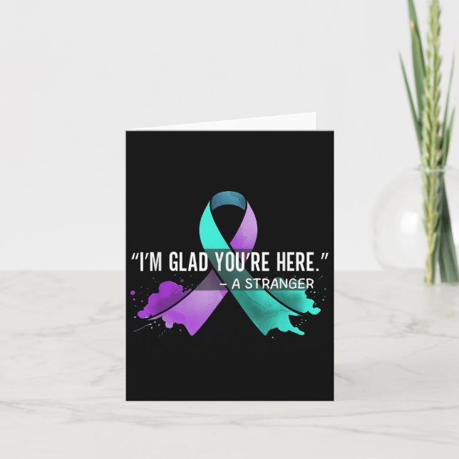 Carte Suicide Awareness Suicide Prevention Suprt Survivo (Devant)