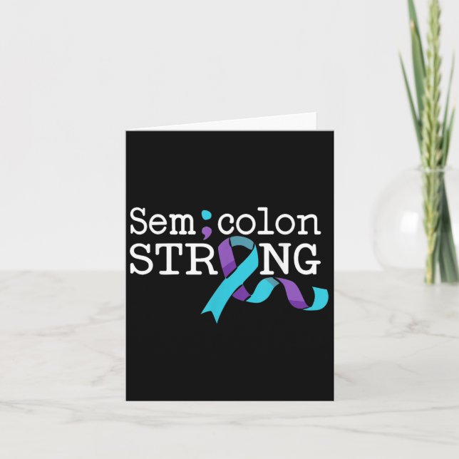 Carte Suicide Awareness Suicide Prevention Suprt Survivo (Devant)