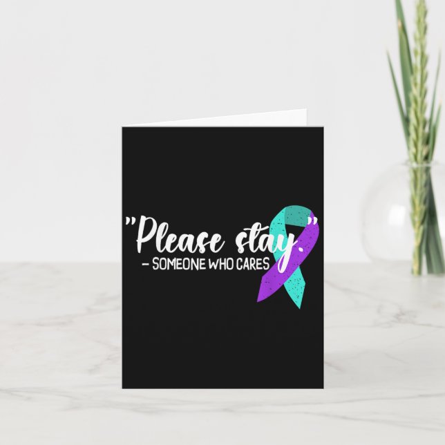 Carte Suicide Awareness Suicide Prevention Suprt Survivo (Devant)