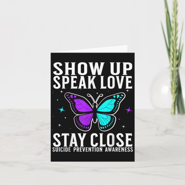 Carte Suicide Awareness Suprt Suicide Prevention Awarene (Devant)