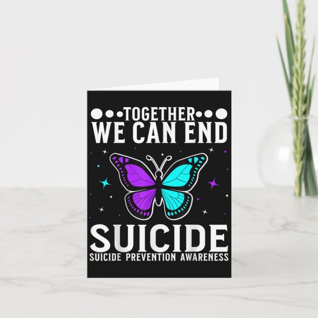 Carte Suicide Awareness Suprt Suicide Prevention Awarene (Devant)