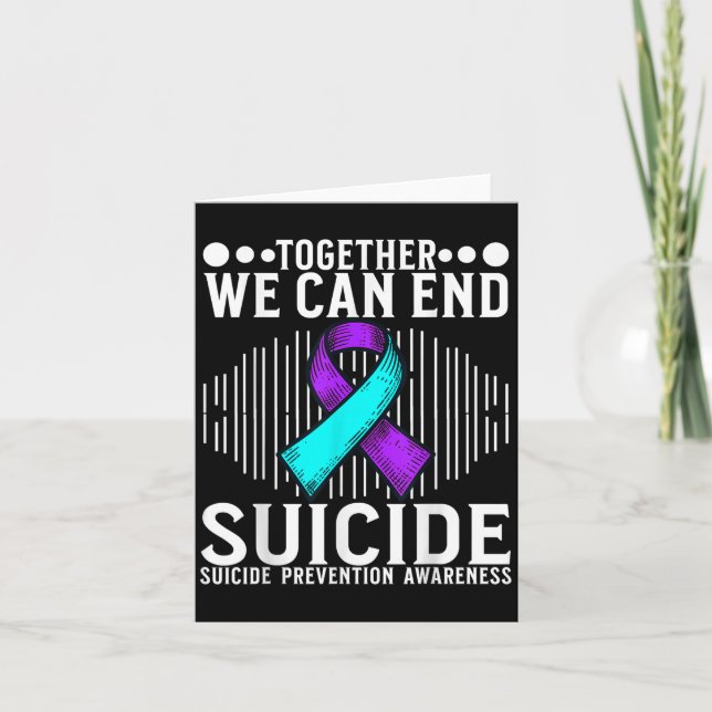 Carte Suicide Awareness Suprt Suicide Prevention Awarene (Devant)
