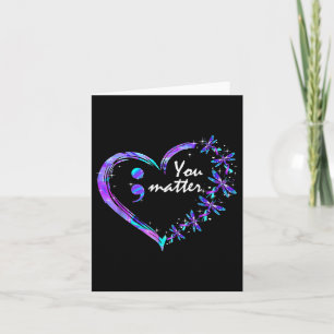 Carte Suicide Prevention Mental Health Awareness Heart