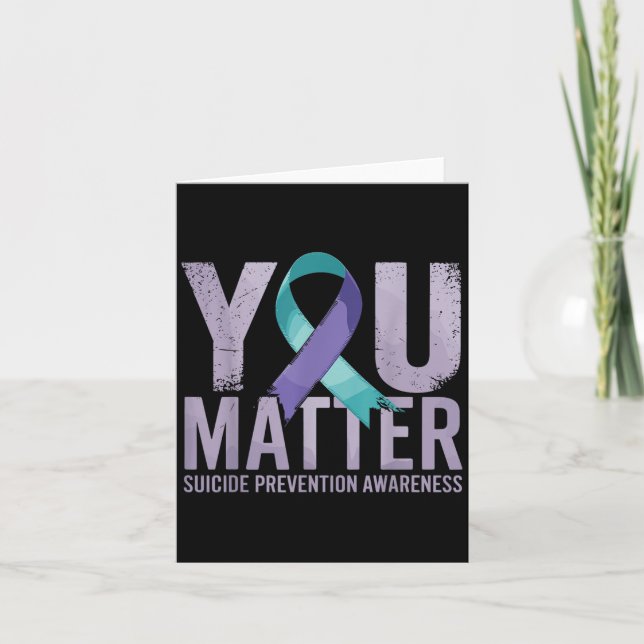 Carte Suicides Prevention Shirts Suicide Awareness  (Devant)