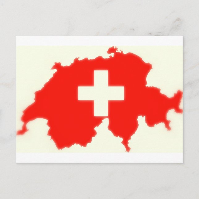 Carte suisse de drapeau (Devant)