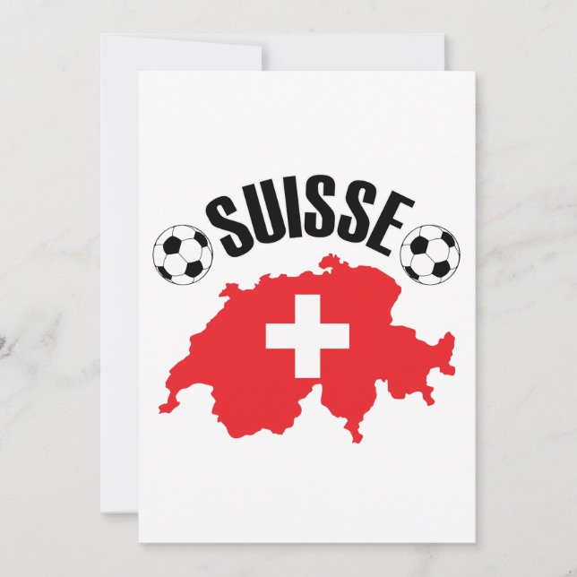 Carte Suisse Football Suisse Soccer (Devant)