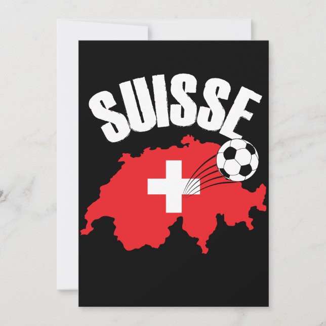 Carte Suisse Suisse Football (Devant)