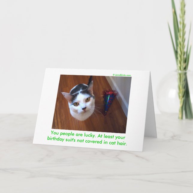 Carte Suit d'anniversaire (Devant)