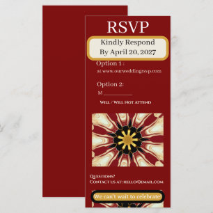 Carte Suite de RSVP traditionnelle Éclatement d'étoile