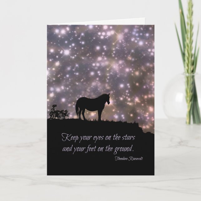 Carte Suivez vos rêves, citation célèbre, Teddy (Devant)